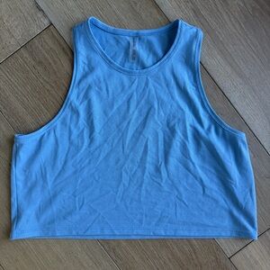 Outdoor Voices Sky Blue Textured Tank Top | Sz M